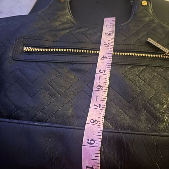 Tory Burch Bombe Leather Tote logo purse designer handbag t design accessory bag - Picture 14 of 14